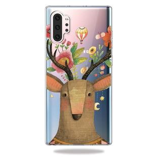 3D Pattern Printing Soft TPU Cell Phone Cover Case For Galaxy Note10+(Sika Deer)