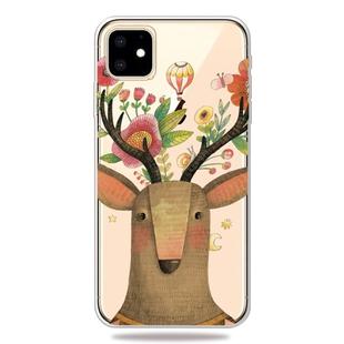 For iPhone 11 Pro Max 3D Pattern Printing Soft TPU Cell Phone Cover Case (Sika Deer)