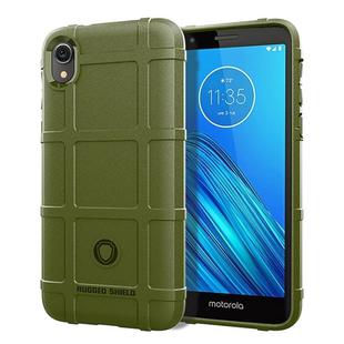 Full Coverage Shockproof TPU Case for Motorola E6(Army Green)