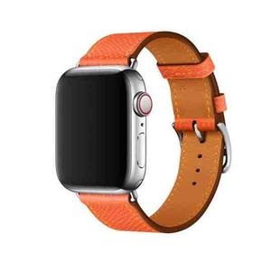For Apple Watch 3 / 2 / 1 Generation 42mm Universal Leather Cross Band(Orange)