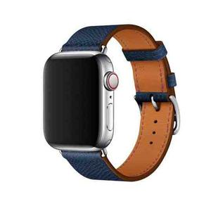 For Apple Watch 3 / 2 / 1 Generation 42mm Universal Leather Cross Band(Dark Blue)