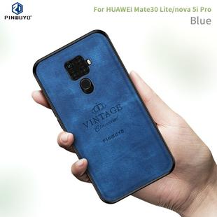 PINWUYO Shockproof Waterproof Full Coverage PC + TPU + Skin Protective Case for Huawei Nova 5i Pro / Mate 30 Lite(Blue)