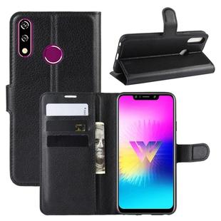 Litchi Texture Horizontal Flip Leather Case for LG W10, with Wallet & Holder & Card Slots(Black)