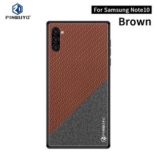 PINWUYO Honors Series Shockproof PC + TPU Protective Case for Galaxy Note10(Brown)