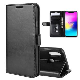 R64 Texture Single Fold Horizontal Flip Leather Case for LG W10, with Holder & Card Slots & Wallet(black)
