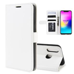 R64 Texture Single Fold Horizontal Flip Leather Case for LG W10, with Holder & Card Slots & Wallet(white)