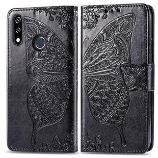 Butterfly Love Flowers Embossing Horizontal Flip Leather Case For LG W10 with Holder & Card Slots & Wallet & Lanyard(Black)