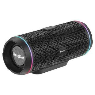 Oneder V10 Bluetooth 5.0 Color Dual LED lights, TWS Connection Function, 10W Stereo CD Quality，Support TF Card & USB Drive & AUX & FM(Black)