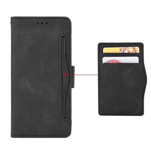 Wallet Style Skin Feel Calf Pattern Leather Case For Samsung Galaxy Note10+ / Note10+ 5G ,with Separate Card Slot(Black)