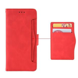 Wallet Style Skin Feel Calf Pattern Leather Case For Samsung Galaxy Note10+ / Note10+ 5G ,with Separate Card Slot(Red)