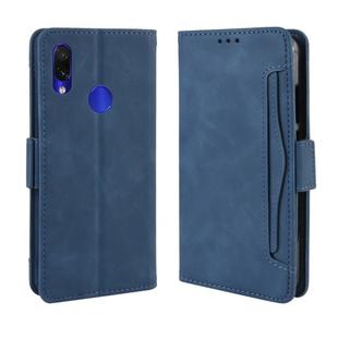 Wallet Style Skin Feel Calf Pattern Leather Case For Xiaomi Redmi Note 7 / Note 7 Pro / Note 7S,with Separate Card Slot(Blue)