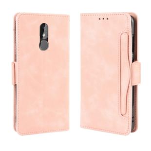 Wallet Style Skin Feel Calf Pattern Leather Case For Nokia 3.2,with Separate Card Slot(Pink)