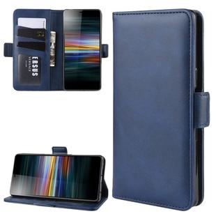 Wallet Stand Leather Cell Phone Case for Sony Xperia L3，with Wallet & Holder & Card Slots(Dark Blue)