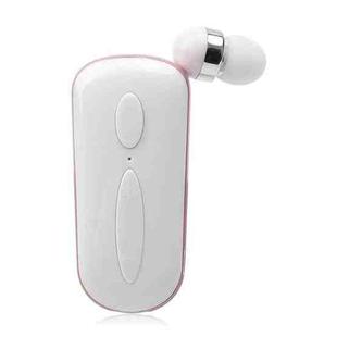 K36 Stereo Wireless Bluetooth Headset Calls Remind Vibration Wear Clip Driver Auriculares Earphone(Pink)