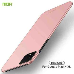 MOFI Frosted PC Ultra-thin Hard Case for Google Pixel 4 XL(Rose gold)