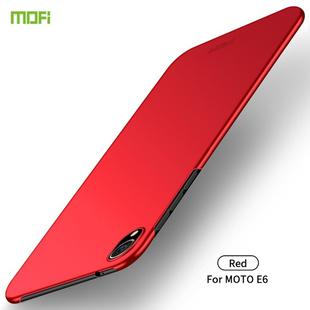 MOFI Frosted PC Ultra-thin Hard Case for Motorola Moto E6(Red)