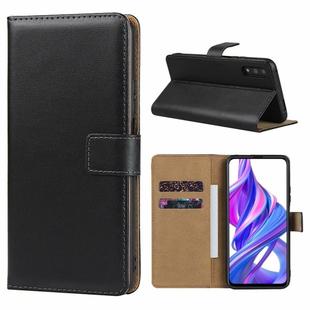 Horizontal Flip Leather Case for Huawei Honor 9X with Magnetic Clasp and Bracket and Card Slot and Wallet(Black)