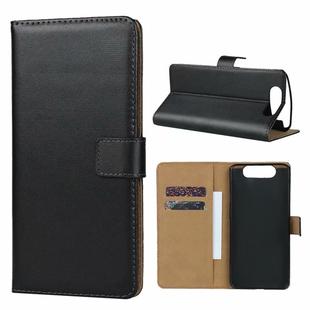Horizontal Flip Leather Case for Galaxy A80 / A90, with Magnetic Buckle & Holder & Card Slot & Wallet(Black)