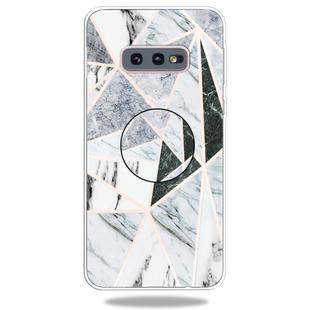 3D Marble Soft Silicone TPU Case Cover Bracket For Galaxy S10e(Polytriangle)