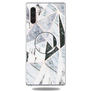 3D Marble Soft Silicone TPU Case Cover Bracket For Galaxy Note10(Polytriangle)