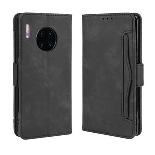 Wallet Style Skin Feel Calf Pattern Leather Case For Huawei Mate 30 Pro,with Separate Card Slot(Black)