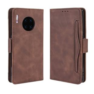 Wallet Style Skin Feel Calf Pattern Leather Case For Huawei Mate 30 Pro,with Separate Card Slot(Brown)