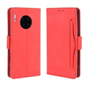 Wallet Style Skin Feel Calf Pattern Leather Case For Huawei Mate 30 Pro,with Separate Card Slot(Red)