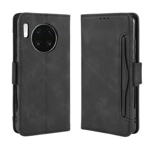 Wallet Style Skin Feel Calf Pattern Leather Case For Huawei Mate 30 ,with Separate Card Slot(Black)