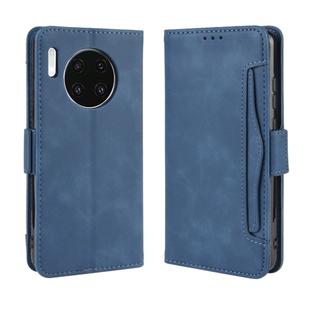 Wallet Style Skin Feel Calf Pattern Leather Case For Huawei Mate 30 ,with Separate Card Slot(Blue)