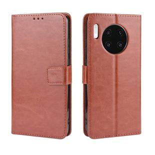 Retro Crazy Horse Texture Horizontal Flip Leather Case for Huawei Mate 30, with Holder & Card Slots & Photo Frame(Brown)