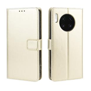 Retro Crazy Horse Texture Horizontal Flip Leather Case for Huawei Mate 30, with Holder & Card Slots & Photo Frame(Gold)