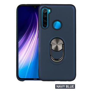 For Xiaomi Redmi Note 8  360 Rotary Multifunctional Stent PC+TPU Case with Magnetic Invisible Holder(Navy Blue)
