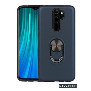 For Xiaomi Redmi Note 8 Pro   360 Rotary Multifunctional Stent PC+TPU Case with Magnetic Invisible Holder(Navy Blue)