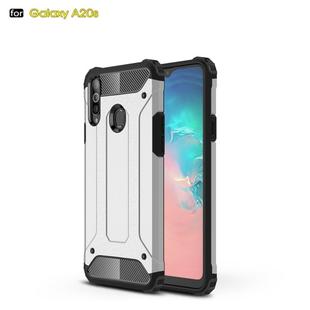 Magic Armor TPU + PC Combination Case for Galaxy A20s(Silver)