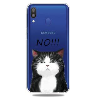 For Galaxy A20 / A30  3D Pattern Printing Extremely Transparent TPU Phone Case(NO Cat)