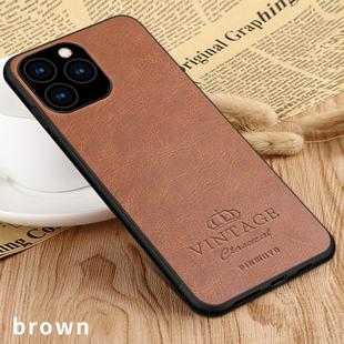 PINWUYO Pin Rui Series Classical Leather, PC + TPU + PU Leather Waterproof And Anti-fall All-inclusive Protective Shell for iPhone 11 Pro(Brown)