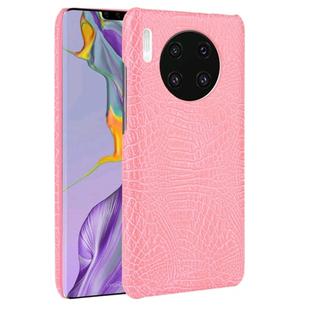 For Huawei Mate 30 Shockproof Crocodile Texture PC + PU Case(Pink)