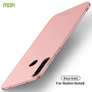 For Xiaomi RedMi Note8 MOFI Frosted PC Ultra-thin Hard Case(Rose gold)