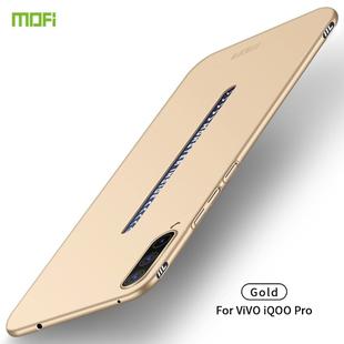For ViVO iQOO Pro MOFI Frosted PC Ultra-thin Hard Case(Gold)
