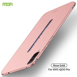 For ViVO iQOO Pro MOFI Frosted PC Ultra-thin Hard Case(Rose gold)