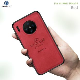 For Huawei Mate 30 PINWUYO Shockproof Waterproof Full Coverage PC + TPU + Skin Protective Case(Red)