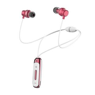 BT315 Sport Bluetooth Headset Wireless Stereo Earphone Bluetooth 4.1 Earpiece With Mic Sport Bass Magnetic Necklace Earpiece(Pink)