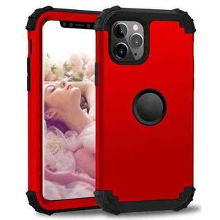 For iPhone 11 Pro PC+ Silicone Three-piece Anti-drop Mobile Phone Protective Back Cover(Red)