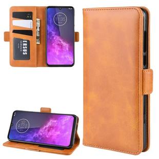 For Motorola One Zoom Wallet Stand Leather Cell Phone Case with Wallet & Holder & Card Slots(Yellow)