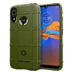 For Motorola E6 Plus Full Coverage Shockproof TPU Case(Army Green)