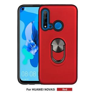 For Huawei Nova 5i     360 Rotary Multifunctional Stent PC+TPU Case with Magnetic Invisible Holder(Red)