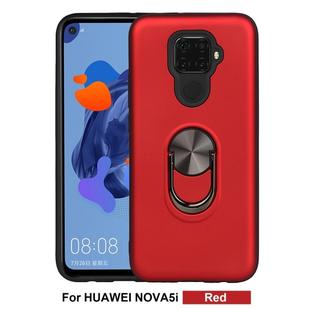 For Huawei Mate 30 Lite / Nova 5i Pro   360 Rotary Multifunctional Stent PC+TPU Case with Magnetic Invisible Holder(Red)