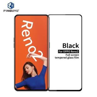 For OPPO Reno2 PINWUYO 9H 2.5D Full Screen Tempered Glass Film(Black)