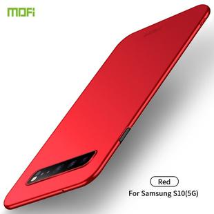 For Galaxy S10 5G MOFI Frosted PC Ultra-thin Hard Case(Red)