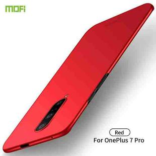For Oneplus7 Pro MOFI Frosted PC Ultra-thin Hard Case(Red)